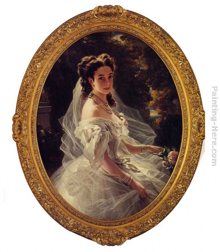 Pauline Sandor, Princess Metternich painting - Franz Xavier Winterhalter Pauline Sandor, Princess Metternich art painting